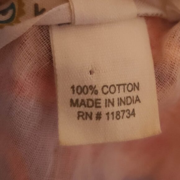 KERRY CASSILL 100% Indian Cotton Batik Handprinted Tunic Dress - Picture 9 of 9